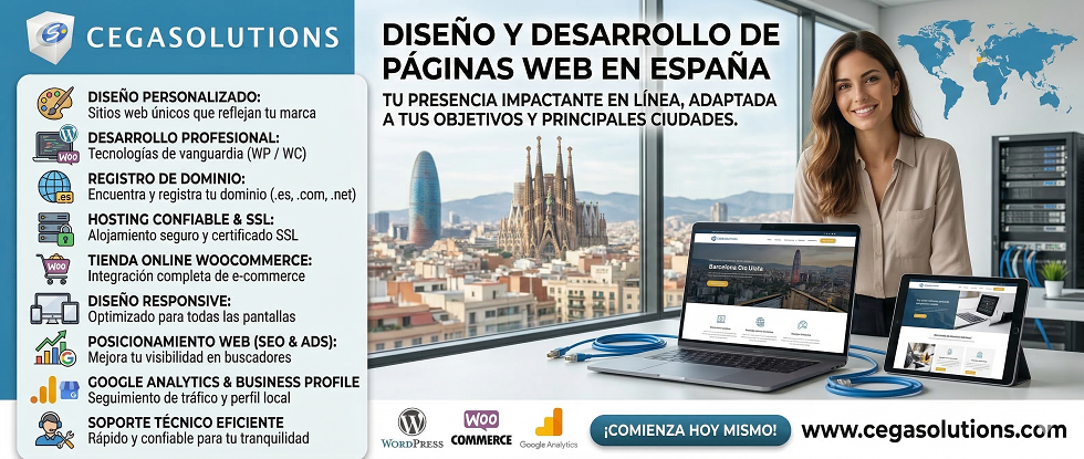 Desarrollo de Páginas Web en España Impactantes :: Cegasolutions